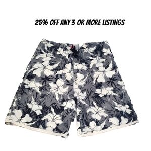 Topical Swimwear Size 36 Mossimo Floral Swim Trunks Board Shorts Cruise Wear